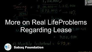 More on Real LifeProblems Regarding Lease