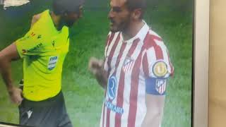 Tarjeta roja para el atletic de madrid 