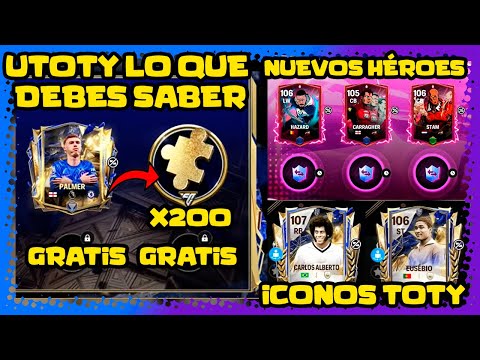 UTOTY gratis, 200 fragmentos regalados, costos de iconos y cartas UTOTY y mucho más | FC Mobile