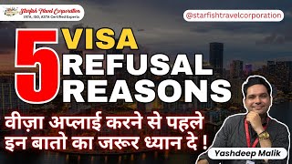 Top 5 Shocking Reasons for Visa Refusal You NEED to Know in 2025
