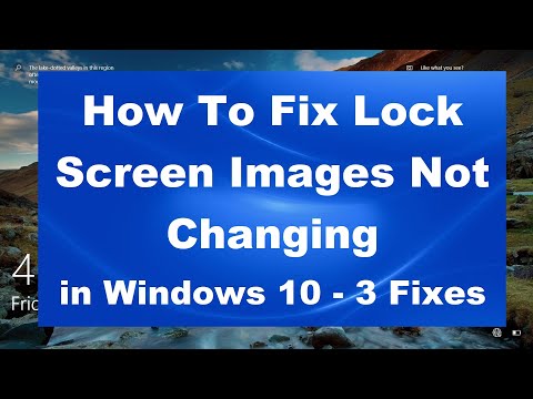 lock screen slideshow not working