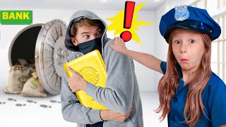 Nastya Dũng Cảm Ngăn Chặn Kẻ Cướp! Nastya giả làm cảnh sát. Bộ sưu tập 1 giờ dành cho trẻ em