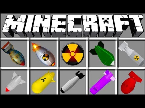 NOVAS BOMBAS NUCLEARES ADICIONADAS AO MINECRAFT !!
