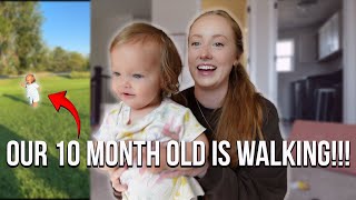 OUR BABY IS WALKING!!!