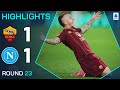 ROMA-NAPOLI 1-1  HIGHLIGHTS  Late Angelino Goal Rescues Point for Roma  Serie A 202425