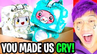 LANKYBOX REACTING TO *YOU* OPENING LANKYBOX MERCH! (WE *CRIED!*)