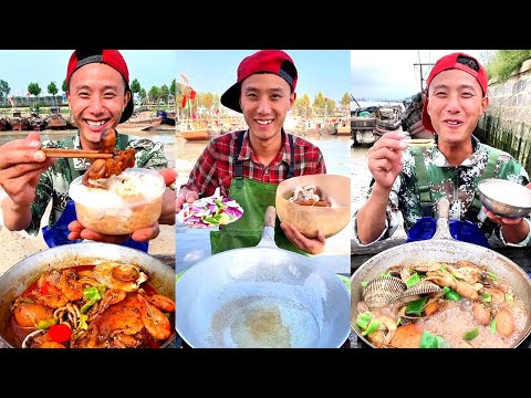 【大食い 】超激辛の生タコ 、中華料理はユニクですね！日本人なら出来ないな。。。！シーフドチャレンジ 、パート