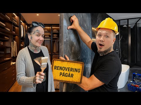 Bygger Walk-In Closet & Klinkar Badrummet - Renoverar Nya Huset
