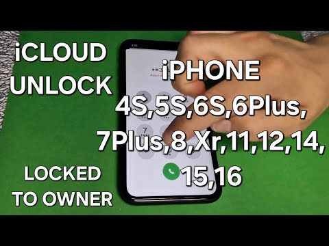 iCloud Unlock Any iPhone 4s,5s,6s,6Plus,7Plus,8,Xr,11,12,14,15, Locked to Owner without Password✔️