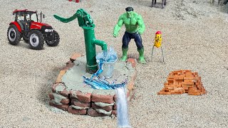 DIY making mini moter water pump science project||science project||cartoon||tractor