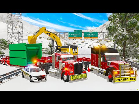 Hauling Biggest Oversize Load in the Worst Snow Storm in GTA 5 RP!