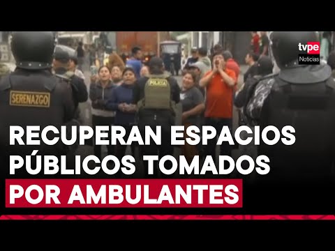 Comas recupera espacios públicos tras 48 años de comercio informal