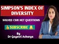 Simpson's Diversity Index Concepts