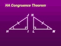 Exploring Right Triangles and Congruence Theorems