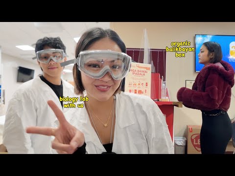 College JEOrney📚 lab classmates, how i study + send an organic balikbayan box ! (ft. totwoo)