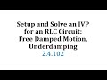 RLC Circuit Differential Equations