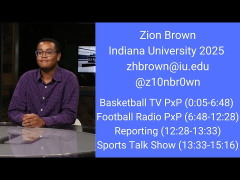 Zion Brown Jim Nantz Award Reel 2023
