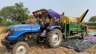 Surjeet Multicrop Thresher And Sonalika Tractor Paddy Cuting in a Short Time || #tractor