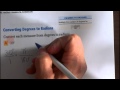 Converting Between Degrees and Radians