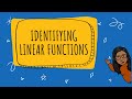 Identifying Linear Functions Challenge