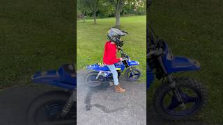 Practicing burnouts #dirtbike #burnout #pw50