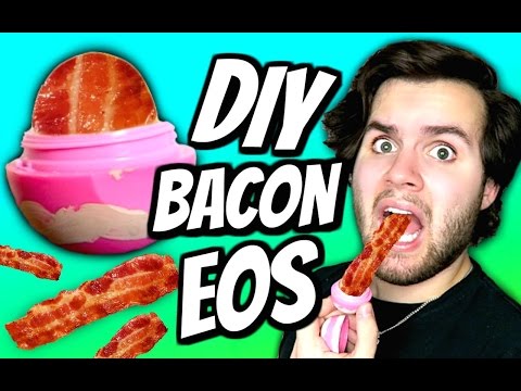 DIY Bacon EOS! | How To Make Bacon Fat Into EOS Lip Balm Tutorial!