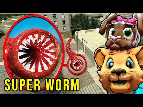 Drone Catches SUPER WORM in a CITY... (*Gmod Sandbox*)