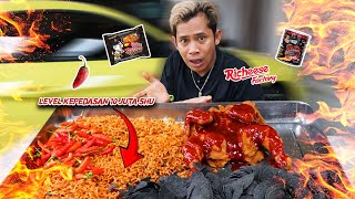 VIRAL! COMBO MUKBANG! 5 MIE SAMYANG,1 EKOR AYAM RICHEESE, 5 KERIPIK GHOST PEPPER, DAN CABE RAWIT!!!
