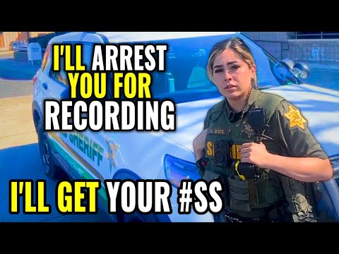 Police Abuse of Power! Female Cop Gets Butthurt And Violates Citizen's Rights! First Amendment Audit