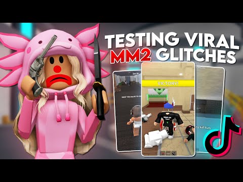 TESTING VIRAL MM2 TIKTOK GLITCHES.. (Murder mystery 2)