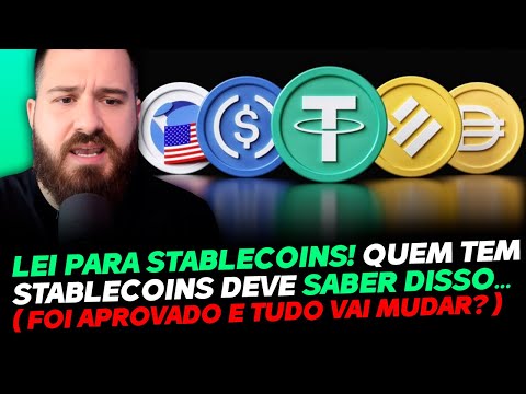 LEI APROVADA PARA STABLECOINS! ISSO MUDA TUDO🚨