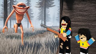 NOS VAMOS DE CAMPAMENTO Y NOS PERSIGUE ALGO TERRIBLE  en roblox 😨 | paolazgames