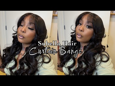 THE BEST! Curtain Bang Wig | Ready to Wear! NO GLUE NEEDED! | Subella Hair