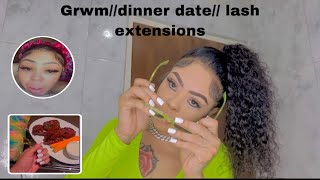 Get Ready with me // A day in my life // dinner with bae 💚