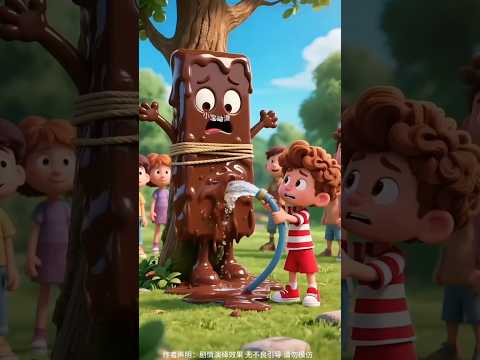 Biskuit Coklat Besar Di Ikat Di Pohon! #shorts #animasi #kartun