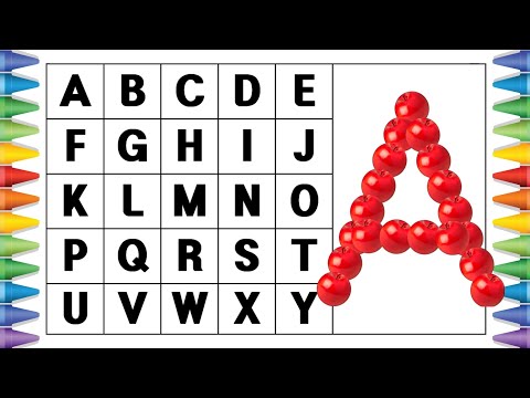 [알파벳 놀이] 유아와 어린이를 위한 ABCD 대문자 A부터 Z까지 쓰기 | Kids Alphabet A to Z | abc song | a for apple | abcd song