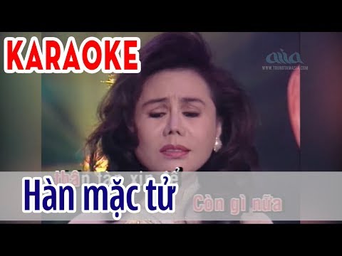 Hàn Mặc Tử Karaoke Tone Nữ – Thanh Tuyền | Asia Karaoke Beat Chuẩn