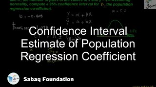 Confidence Interval Estimate of Population Regression Coefficient