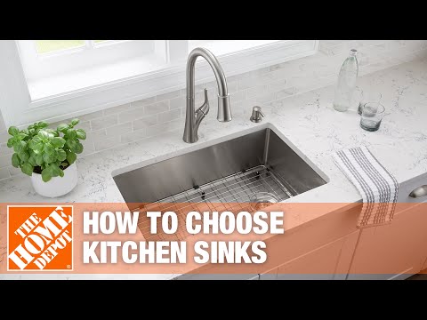 Types Of Kitchen Sinks, White Farmhouse Sink Home Depot