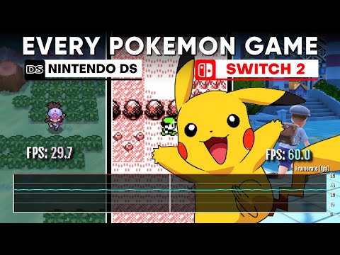 Every Pokémon Frame Rate (From Game Boy to Switch 2)