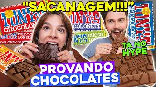 PROVAMOS O CHOCOLATE MAIS HYPADO DO MOMENTO!! | Tony's Chocolonely