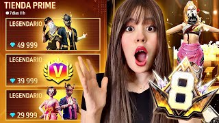 ME GASTO 100 MIL 💎 EN TODA LA TIENDA PRIME 😱 - Danielabun #freefire