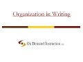 Understanding Organization in Writing