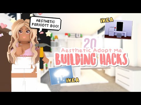 20 BUILDING HACKS & TIPS in Adopt Me!  *Aesthetic* | SunsetSafari