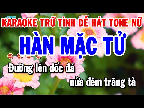 Karaoke Liên Khúc Nhạc Sống Trữ Tình Tone Nữ Dễ Hát | Hàn Mặc Tử – Đêm Buồn Tỉnh Lẻ | Thanh Hải