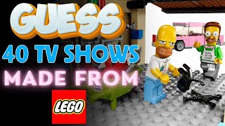 Guess the 40 TV Shows recreated using LEGO