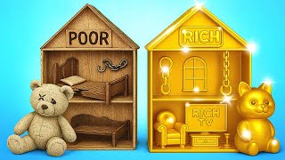 From Plain to Glam! Rich vs Poor Room Makeover 💡😍