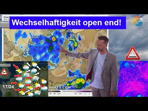 Wechselhaftigkeit open end: Wind & Regen statt Hitze & Dürre. Wettervorhersage 14.-20.07.2025.