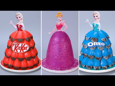 Cutest Princess Cakes Ever 👑 Awesome Birthday Cake Ideas | Tsunami Cake  Satisfying Cake #6