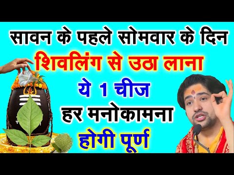सावन के पहले सोमवार के दिन शिवलिंग से उठा लाना ये 1 चीज होंगी हर मनोकामना पूरी//